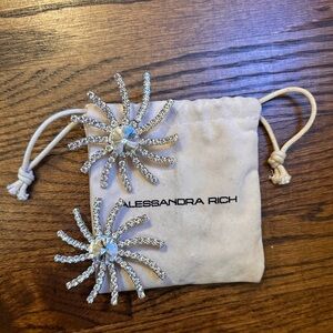 Alessandra Rich Costume Starburst Earrings